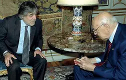  ??  ?? Nel 2007 Fernando Corona con l’allora Presidente Giorgio Napolitano