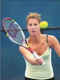  ?? FILE PHOTO ?? Mandy Minella competed at Wimbeldon this week despite being four-and-a-half months pregnant.