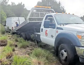  ?? CORTESÍA: SP ?? Fue ubicado el automotor en Almoloya.