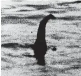  ??  ?? Fake news: The 1934 photo of Nessie