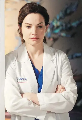  ?? CTV ?? Erica Durance is determined to make every second count during the final season of Saving Hope.