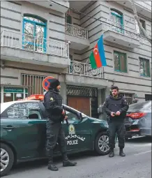  ?? AFP ?? EMBAJADA. Para el gobierno de Azeibaryán, el ataque se trató de un acto terrorista y pidió que se investigue.