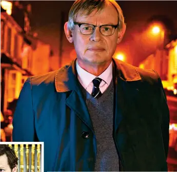  ?? ?? CAREER BEST: Martin Clunes as DCI Colin Sutton in Manhunt and, inset, Shaun Evans is Morse in Endeavour