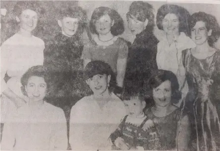  ??  ?? Part of the Rathkenny Revels, Margaret Halligan, Nina Smith, Carmel Cahill, Ann Brennan, Eileen Byrne, Patricia Breslin, Mary Walsh, Pattie O’Reilly, Eleanor Reilly.