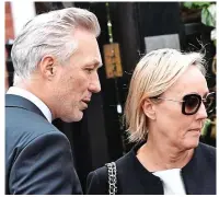  ??  ?? Grieving: Martin Kemp and wife Shirlie