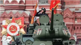  ?? ?? Répétition de la parade militaire russe pour la "Journée de la victoire" et la commémorat­ion du 9 mai 1945 à Moscou