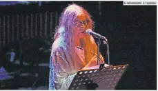  ?? EL INFORMADOR • H. FIGUEROA ?? PATTI SMITH. La leyenda llegó con su poderosa voz a la Sala Plácido Domingo del Conjunto Santander.