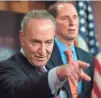  ?? AFP/GETTY IMAGES ?? Senate Minority Leader Charles Schumer was quick to attack the GOP’s bill.