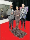  ?? ?? Zakes Bantwini, Nomcebo Zikode and Wouter Kellerman, at 65th Grammy Awards. | Twitter