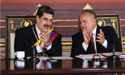  ?? Photograph: Zurimar Campos/Venezuelan Presidency/AFP via Getty Images ?? President Nicolás Maduro and the head of Venezuela’s national constituen­t assembly, Diosdado Cabello, have been indicted in the US.
