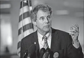  ?? [SAIT SERKAN GURBUZ/ ASSOCIATED PRESS] ?? Sen. Sherrod Brown