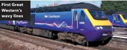  ??  ?? First Great Western’s wavy lines