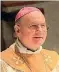  ?? ?? Monsignore Domenico Sorrentino, 74 anni, arcivescov­o di Assisi dal 19 novembre 2005