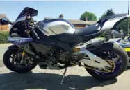  ??  ?? Ian Fenn: MY brand new Yamaha R1M.