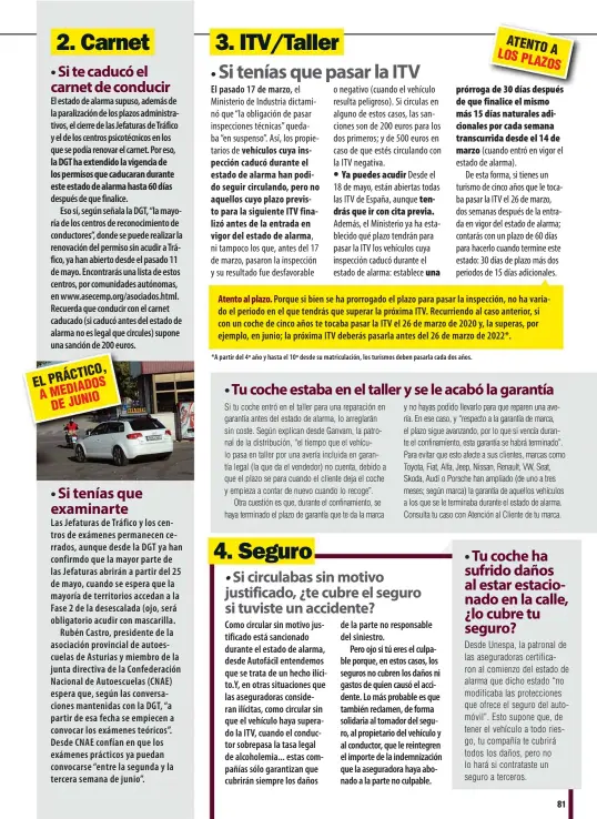  ??  ?? El pasado 17 de marzo, *A partir del 4º año y hasta el 10º desde su matriculac­ión, los turismos deben pasarla cada dos años.