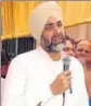  ?? HT PHOTO ?? Finance minister Manpreet Singh Badal in Bathinda on Sunday.