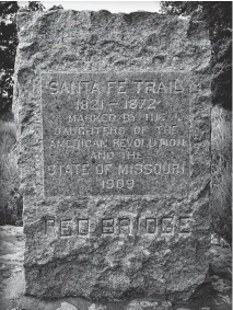  ?? File photo ?? The swales left by wagons on the Santa Fe Trail after they crossed the Blue River are visible at this site in Minor Park.