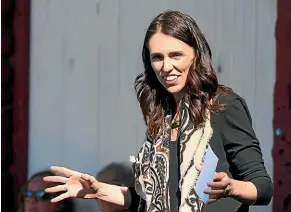  ?? GETTY IMAGES ?? Prime Minister Jacinda Ardern is down in the popularity stakes, but at 38 per cent has a commanding lead over National Party leader Simon Bridges, who is on 9 per cent.