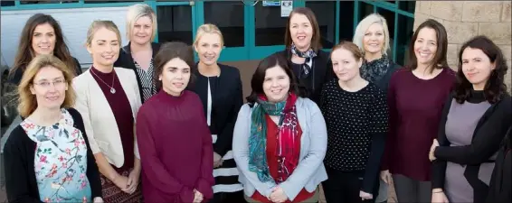  ??  ?? Members of the Medentech team (from left): Julie Lambert, Doireann O Brien, Ann Hanley, Sandra Scallan, Clodagh Kent, Rosie Keary, Sara Finn, Deirdre Forte, Theresa Turner, Nicola Roche, Terry Hayden, and Sinead Whelan-Buckley.