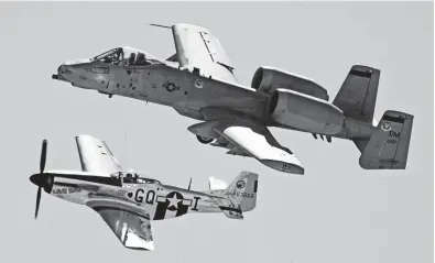  ?? ARIZONA DAILY STAR ?? In Tucson, the A-10 jet (top) is Davis-Monthan Air Force Base’s mainstay of operations. A Government Accountabi­lity Office report said the Department of Defense doesn’t have enough informatio­n to justify retiring the fighter jet.