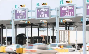  ?? THE MORNING CALLFILE PHOTO ?? Traffic at the Lehigh Valley interchang­e of the Pennsylvan­ia Turnpike. Fares will rise 6 percent in 2016, the turnpike commission said.