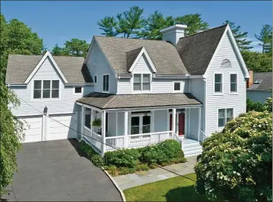  ?? Contribute­d by Coldwell Banker Realty ?? The three-bedroom colonial with an attached two-car garage at 11 Brown House Road, Old Greenwich is for sale. The seller is asking $2.399 million for the property, listed by Coldwell Banker Realty’s Greenwich brokerage.