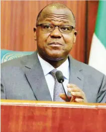  ??  ?? Speaker Yakubu Dogara Continued from page 4