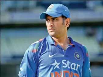  ??  ?? Mahendra SIngh Dhoni