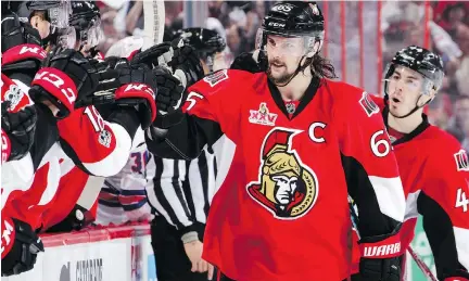  ?? JANA CHYTILOVA ?? He’s played in relative obscurity for much of his career, but this year’s playoffs have turned into a coming-out party for Erik Karlsson.