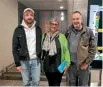  ?? PHOTO: SUPPLIED ?? Izaak Adams with mother Kere and father Craig in London.