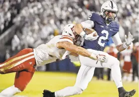  ?? CHRIS DUNN/AP ?? Penn State quarterbac­k Tommy Stevens has four rushing touchdowns in his career.