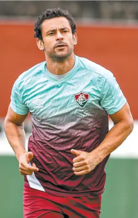  ?? LUCAS MERÇON / FLUMINENSE F.C. ?? O artilheiro Fred é uma das esperanças dos tricolores para hoje