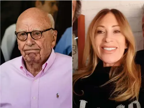  ?? (Getty/Ann Les l ey Live/Facebook) ?? Rupert Murdoch is in a relationsh­ip with Ann-Les ley Smith