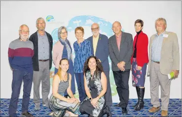  ??  ?? Conservati­on Minister Eugenie Sage and the Bay Conservati­on Alliance team at last Friday’s launch.