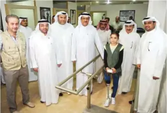  ??  ?? IRBIL: A Kuwaiti media delegation tours a Kuwait-funded ward at a prosthetic medical center in the capital of Iraq’s Kurdistan region. The delegation includes Editor-in-Chief of Kuwait Times Abd Al-Rahman Al-Alyan, Kuwait News Agency (KUNA)...