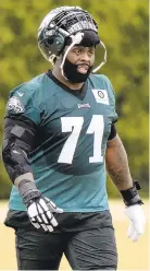  ?? CHRIS SZAGOLA/AP ?? Eagles offensive lineman Jason Peters likely has played his last game.