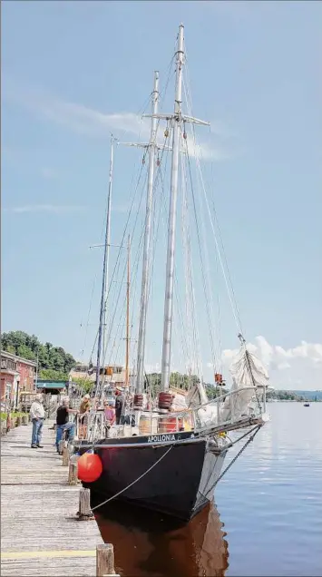  ?? Photos by Doug Bierend / Times Union ?? The schooner Apollonia.