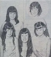  ??  ?? The five Babes who starred on TV in 1971.