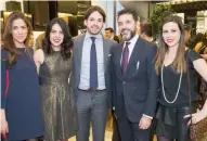  ??  ?? Mariana Granados, Érika Bravo, Ricardo López, Toni Benítez y Dennise Fernández.
