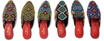  ??  ?? Zarah Juan’s Bagobo-Tagabawa beaded mules