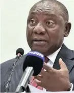  ??  ?? UMNUZ Cyril Ramaphosa