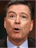  ??  ?? Sacked: James Comey