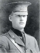  ??  ?? Edmonton teacher Robert Eugene Drader was killed in action in 1916.