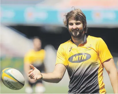  ?? Picture: Gallo Images ?? BACK IN THE FOLD. Lock Lood de Jager will make a rare start for the Springboks against the All Blacks in Cape Town today.