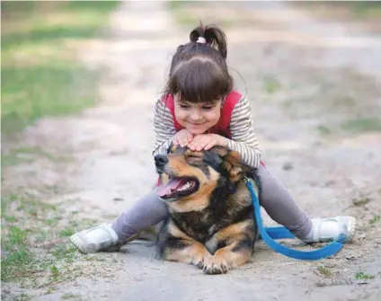  ?? ARCHIVO ?? Es fundamenta­l que los niños aprendan a respetar y conocer a sus mascotas.