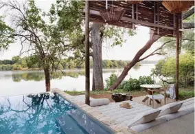  ??  ?? Guests staying at the River Lodge have access to a private plunge pool overlookin­g the Zambezi