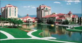  ?? Photo contribute­d ?? Hotel occupancy in Kelowna in 2017 was near-record, despite a challengin­g spring and summer of flooding and summer smoke. Pictured here is Kelowna’s largest hotel, the 392room Delta Grand.