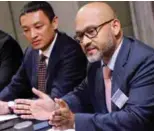  ??  ?? De Guzman (left) and Khalid during a round table providing an update on Malaysia's sovereign rating and banking sector views and outlook in Kuala Lumpur yesterday.