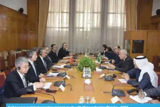  ?? KUNA ?? Arab League assistant secretary general meets with Chinese Foreign Minister.