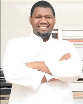  ??  ?? The one-time reluctant cook, Njabulo Sithole, whose favourite place is now the kitchen.